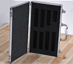 Empty Hard Slim Aluminum Lightwight Meeting Executive Briefcase
